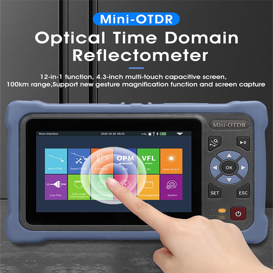 Optical Time Domain Reflectometer Otdr 1310 1550Nm - 4,3 Zoll Touchscreen MINI OTDR 1310/1550nm