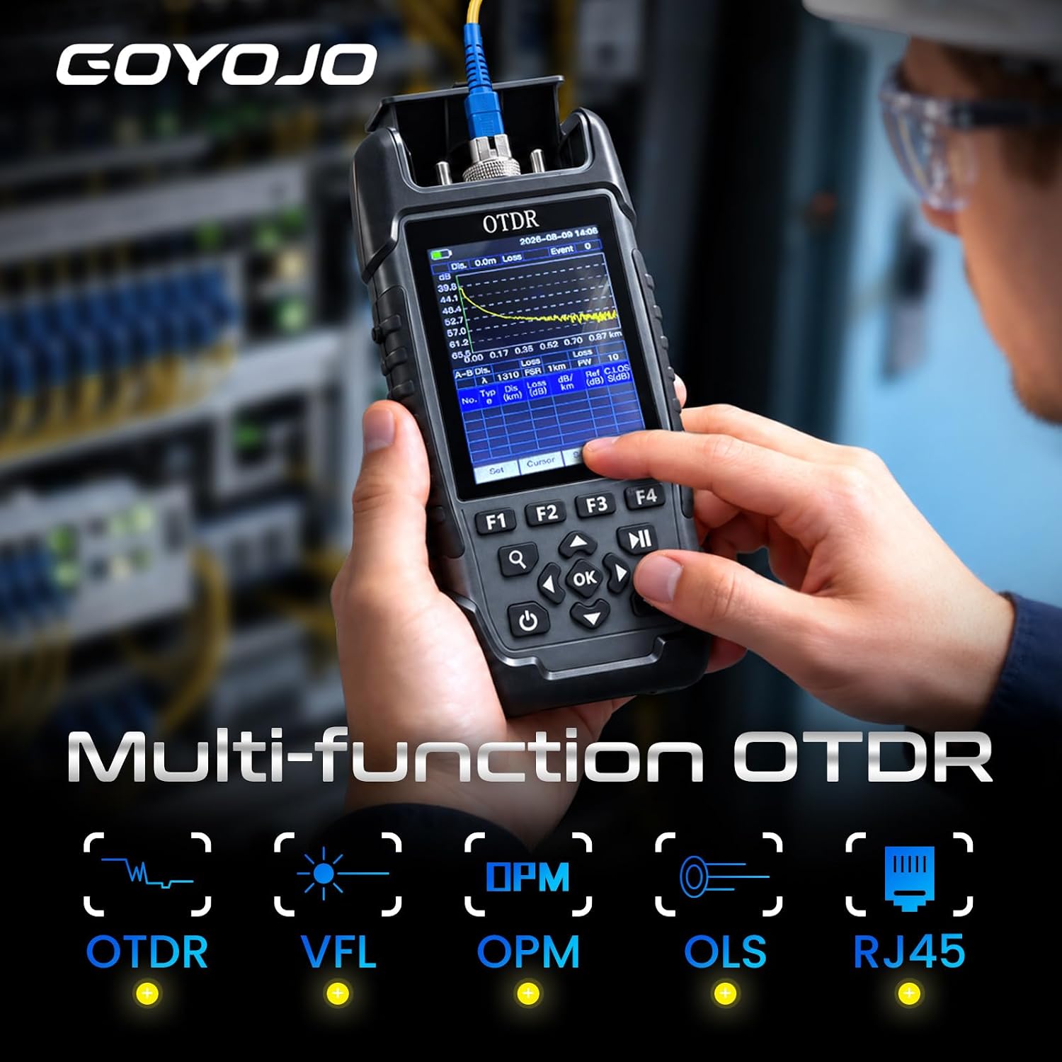 Optical Time Domain Reflectometer Otdr 1310 1550Nm - OTDR Optisches Zeitbereichsreflektometer 1310/1550nm 5m-64KM Fasertester