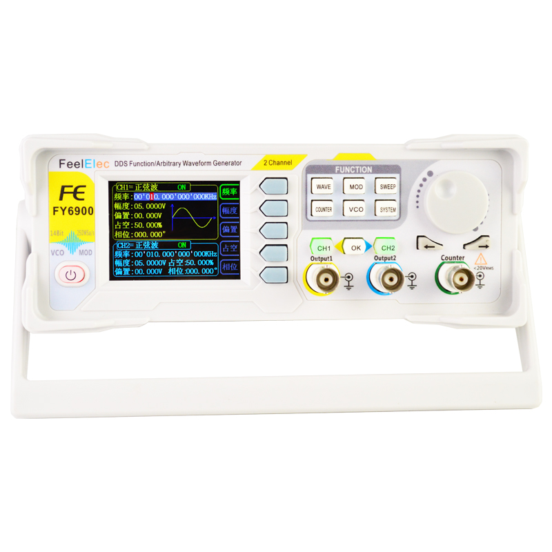 FY6900 Zweikanal-DDS-Funktions – Dual Channel Arbitrary Waveform Function Generator 60Mhz Bewertung und Preis